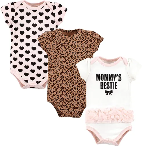 Miniatura 311 de Hudson Baby baby-girls Cotton Bodysuits 3-pack
