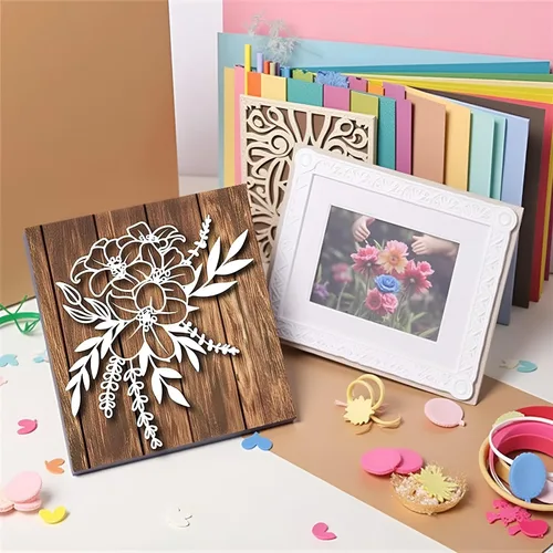 Miniatura 3 de Troqueles de flores para hacer tarjetas, troqueles de metal, plantillas de corte de flores, plantillas de corte de flores, álbum de recortes, álbum