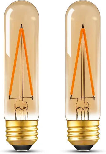 Bombilla LED regulable E26 T30 T10 bombilla de tubo largo de 4W (equivalente a 40W), bombillas tubulares tipo T para vitrina, piano, candelabro,