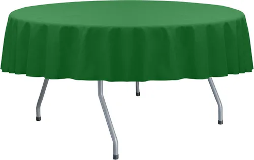 Miniatura 10 de Ultimate Textile Cotton-Feel - Mantel redondo de comedor fino de 72 pulgadas, color verde militar