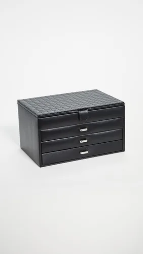 Miniatura 2 de Bey-Berk Joyero de cuero de 4 niveles, negro, talla única