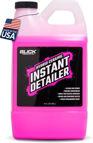 Miniatura 12 de Slick Products Detallador instantáneo de cerámica híbrida: limpia, brilla y protege las superficies del automóvil, fórmula hidrofóbica, espray