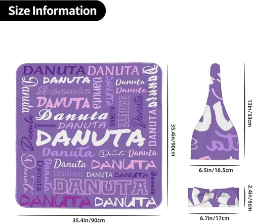 Miniatura 5 de Juego de manta personalizada para bebé con diadema acogedora y sombrero para niñas y niños recién nacidos, manta personalizada con nombre de bebé
