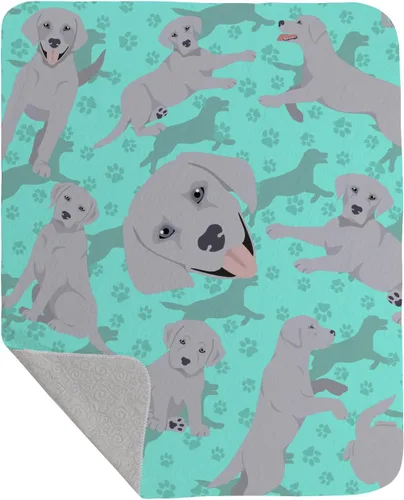 Miniatura 24 de Caroline's Treasures MLM1042LQB Airedale Terrier - Manta acolchada de 50 x 60 pulgadas, diseño de ilustraciones para cama, sofá, suave y ligera