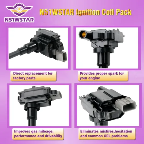 Miniatura 2 de Juego de 2 bobinas de encendido compatibles con Suzuki Esteem Baleno Carry Jimny Liana Swift SX4 Grand Vitara Aerio Alto IV Esteem 1.3 1.5 1.6 1.8