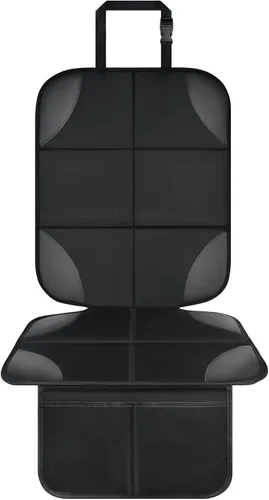 Musclez Protectores de asiento de automóvil, fundas de asiento de automóvil de tela 600D impermeable, respaldo antideslizante y 2 bolsillos de