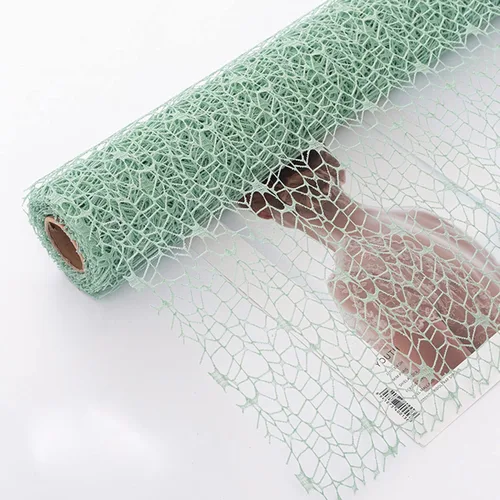 Miniatura 19 de Papel de regalo de malla de jacquard coreano con flores caladas 1 rollo, suministros para floristería, papel para envolver ramos de flores, Blanco