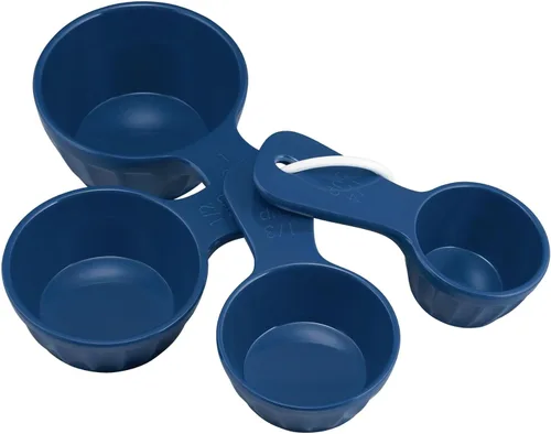 Miniatura 13 de UP Juego de 4 tazas medidoras de melamina estilo latte, herramientas profesionales de anidación para hornear y cocinar para ingredientes líquidos