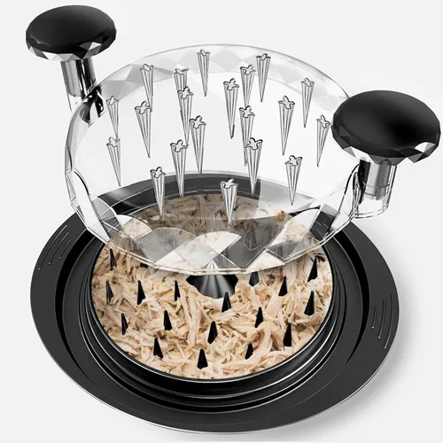 Herramienta de trituración de pollo Twist, trituradora grande de pollo de 11" de servicio pesado, máquinas de molinillos de carne, libre de BPA,