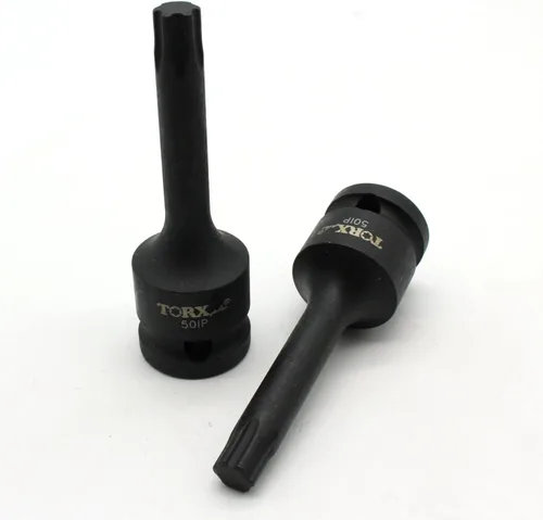 TMAX IP50 3 pulgadas de largo negro impacto Torx Plus 6 punto Socket Bit 1/2 pulgada Square Drive Auto reparación herramienta