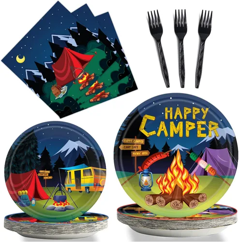 Miniatura 28 de gisgfim 96 piezas de suministros para fiesta de cumpleaños con tema de animales de granja, vajilla de granero, primer cumpleaños, platos de papel
