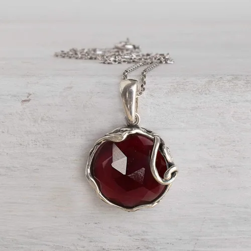 Miniatura 15 de Collares de plata de ley 925 con piedras preciosas para mujer, piedra natal, collares con colgante de plata, collar de plata de declaración de plata