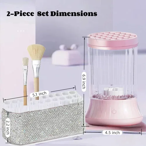 Miniatura 5 de Limpiador de pinceles eléctrico inalámbrico, taza de enjuague, enjuague de pinceles para pintar, enjuague de limpieza de pinceles para acrílico