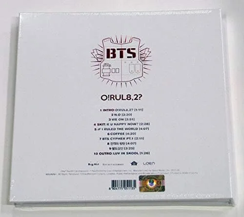 Miniatura 2 de Bighit BTS Bangtan Boys - O!RUL8,2? (1er mini álbum) 1CD+74p folleto+2Photocards+1On Pack Poster+Juego de tarjetas de fotos extra de doble cara