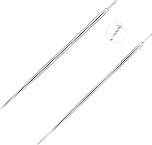 Aumeo G23 Cónico de Piercing de Titanio sin Rosca 14G 16G 18G Pasador de Inserción Cónico para Nariz Labio Monroe Oreja Tragus Hélix Push in Kit de