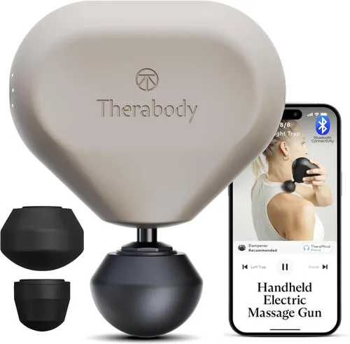 TheraGun Mini (3ª generación) de Therabody - Pistola de masaje ultraportátil y esencial de viaje para un alivio rápido y eficaz del dolor y la Avena