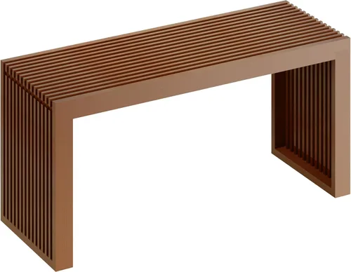 Miniatura 12 de APRTAT Banco de comedor de bambú para interiores, banco pequeño de entrada, zapatero, bancos de madera modernos para exteriores, de 17 pulgadas