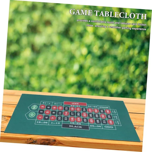 Miniatura 5 de PRETYZOOM Tapete de mesa plegable impermeable con superficie de fieltro de doble cara para un juego suave, adecuado para reuniones familiares