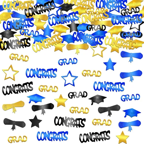 Miniatura 23 de KatchOn, Confeti de graduación negro brillante 2026 – Paquete de 500 Confeti de graduación 2026 decoraciones de graduación 2026 Decoraciones
