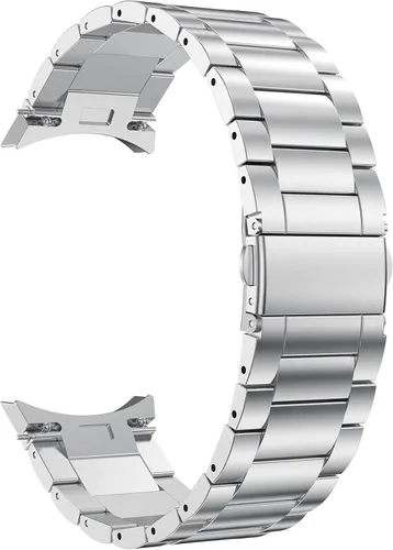 Miniatura 2 de LDFAS Compatible con Samsung Galaxy Watch 7/6 Classic 1.850 in 1.693 in/5 Pro 1.77 pulgadas, sin huecos, correa de metal de acero inoxidable