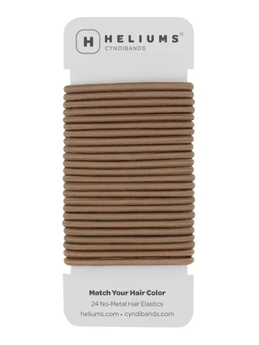 Miniatura 20 de Cyndibands Cintas para el cabello gris – Soportes elásticos de cola de caballo de 0.157 pulgadas – Combina con tus bandas de color de cabello – 24