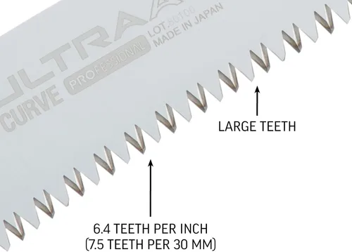 Miniatura 4 de Silky Ultra Accel Professional - Sierra plegable curvada (9.449 in, dientes grandes) (446-24)