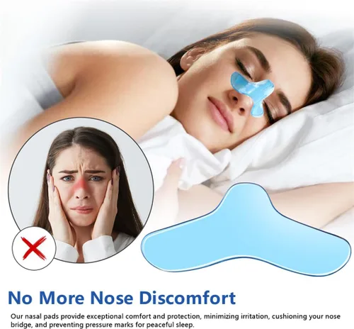 Miniatura 3 de CPAP - Paquete de 5 almohadillas universales para la nariz, almohadillas de gel nasal, lavables, protectores de nariz Cpap aptos para la mayoría