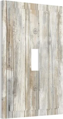 Miniatura 122 de Placa Decorativa de Pared Beige Boho de Mediados de Siglo Sol Abstracto 1-Gang Retro Años 70 Arte Geométrico Moderno con Arco Eléctrico Interruptor