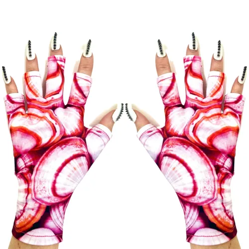 Miniatura 78 de ManiGlovz - Guantes de uñas originales con protección UPF 50+ UV Guantes de manicura de gel y guantes anti UV sin dedos para mujeres Se pueden