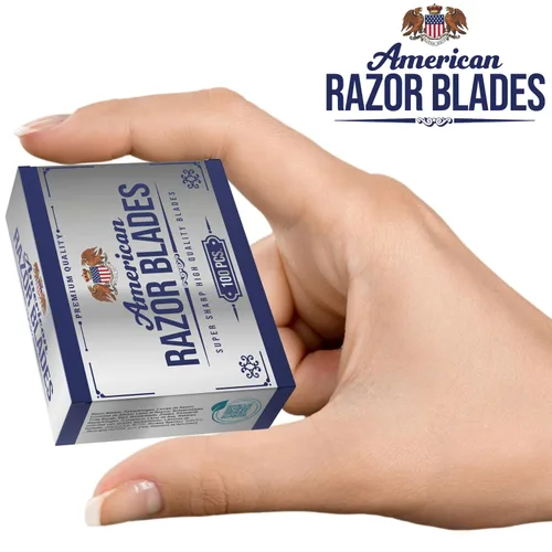 Miniatura 5 de American Razor Blades by the shave factory - Cuchillas de afeitar súper afiladas de doble filo, paquete de valor (100)