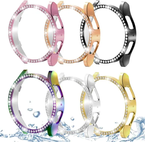 Miniatura 98 de DEALELE Paquete de 1 + 3 fundas y protector de pantalla compatible con Samsung Galaxy Watch FE / 5/4 de 1.575 pulgadas, funda protectora