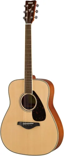 Yamaha fg820 Guitarra Acústica, color natural, Natural