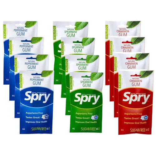 Miniatura 22 de Spry On The Go Fresh Chicle Natural de Xilitol Sistema de Defensa Dental - Sin Aspartamo, Sin Azúcar, Sin OMG (Menta, 55 Unidades - Paquete de 1)