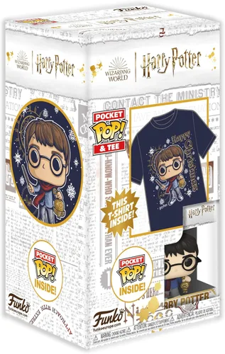 Miniatura 2 de Funko Pocket Pop! & Tee: Harry Potter - Navidad Harry - Niños S