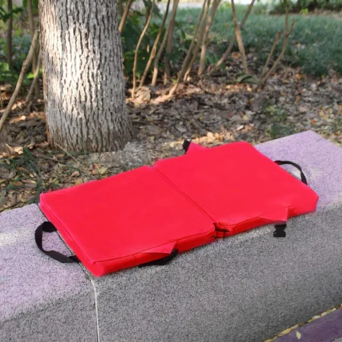 Miniatura 2 de Asiento de estadio para gradas con soporte trasero, portátil, ligero, cojín de asiento plegable para estadio, silla acolchada para jardín, camping