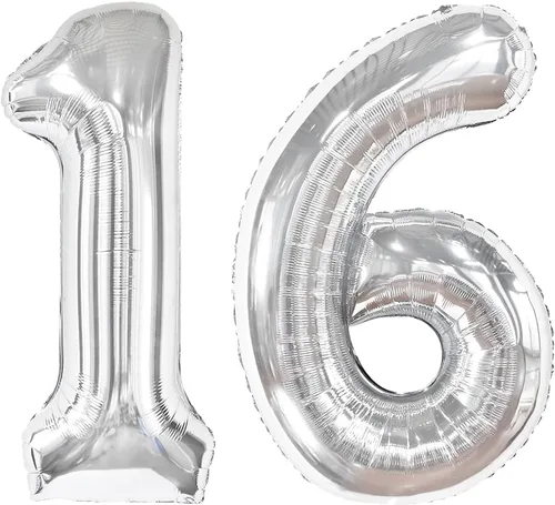 Miniatura 312 de Globo de cumpleaños número 4 dorado de 40 pulgadas, globos gigantes del número cuatro 14 24 34 40 44 2024, globos grandes de lámina de mylar para Oro
