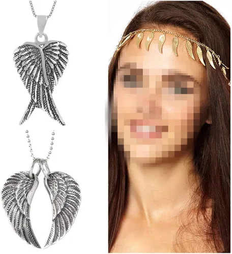 Miniatura 4 de Zhiheng Surtido de 60 dijes de alas de ángel, colgantes de aleación para copas de vino, pulseras, collares, aretes, joyería, fabricación