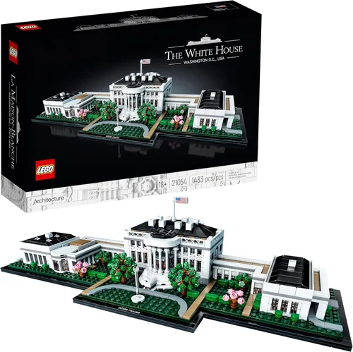LEGO Colección de arquitectura: The White House 21054 - Kit de construcción de modelos, set creativo para adultos y adolescentes, proyecto