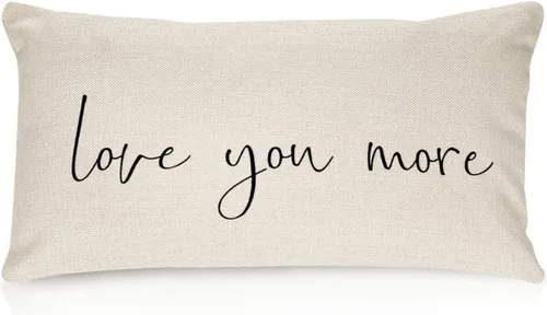 Miniatura 29 de Better When We are Together - Fundas de almohada lumbar de 12 x 20 pulgadas con citas divertidas de algodón y lino para sofá, decoración de sala