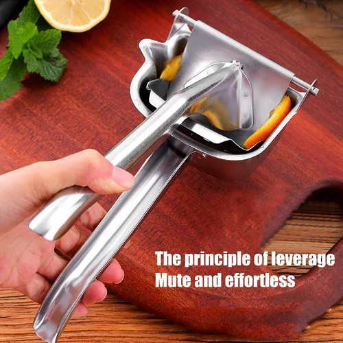 Miniatura 5 de Exprimidor manual, exprimidor manual de limón de acero inoxidable 304, exprimidor de cítricos manual con mango cómodo, accesorios de cocina