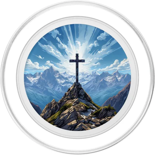 Miniatura 2 de Summit Cross Hiking Landscape PopSockets MagSafe PopGrip for iPhone