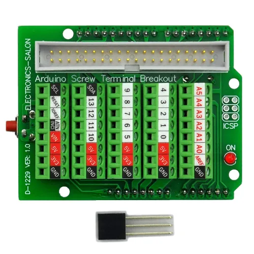 Miniatura 2 de Electronics-Salon Módulo Breakout de Bloque de Terminales de Tornillo Arduino, para Arduino UNO R3.
