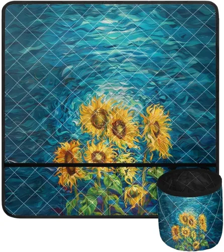 Miniatura 33 de Tapetes para máquina de coser de girasol y colibrí para mesa con bolsillos, para máquinas de coser de Acción de Gracias, alfombrillas para reducir