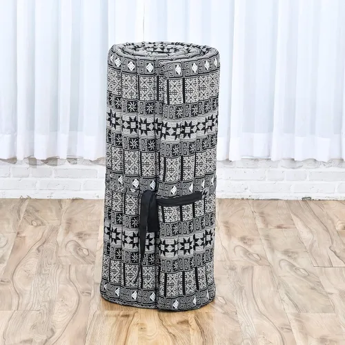 Miniatura 8 de Leewadee - Colchón de piso plegable - Futón japonés enrollable - Tatami de triple pliegue - Cama de piso para invitados - Colchón de camping