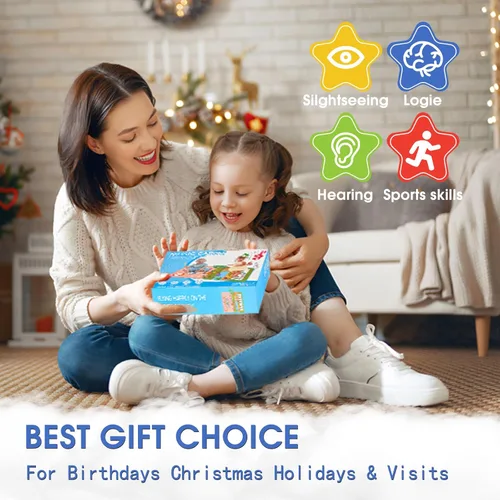 Miniatura 6 de Juguetes 3 en 1 para niños pequeños, tapete musical electrónico con diseño de animales, divertido regalo de Navidad para bebés, niños y niñas de 1