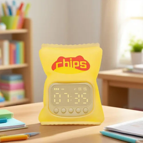 Miniatura 12 de DORA - Reloj despertador para perros para dormitorios de niños y niñas, bonito reloj despertador LED con pantalla digital, entrenador de sueño
