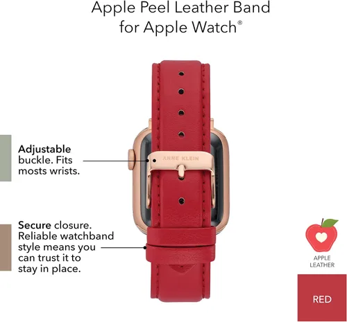 Miniatura 4 de WITHit Anne Klein - Correa de moda para Apple Watch Secure, cierre de hebilla ajustable de acero inoxidable, reemplazo de correa de Apple Watch, se