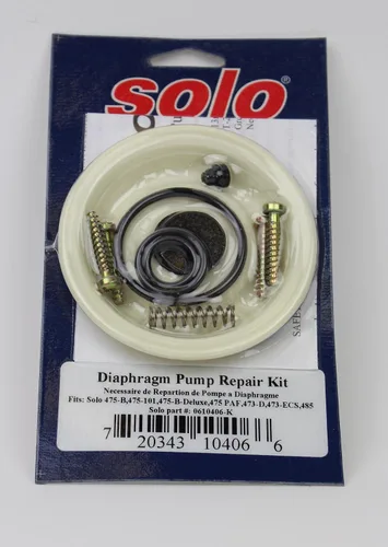 Miniatura 2 de Solo 0610406-K Kit de reparación de bomba pulverizadora de diafragma, negro