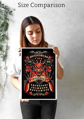 Miniatura 3 de Tablero de espíritu diablo por Marcus Jones Ouija - Póster de estilo vintage