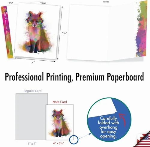 Miniatura 6 de The Best Card Company Juego surtido de cajas de tarjetas de felicitación en blanco, incluye 20 tarjetas + sobres, 10 diseños únicos, refinado